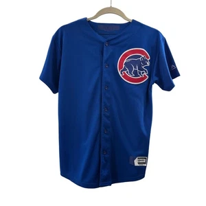Cubs Bryant 17 Blue Majestic Baseball Jersey Youth Pro Authentic Licensed Read - Picture 1 of 10