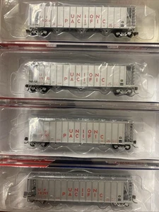 N Scale BLMA Models Dry-Flo GA 3500CF Covered Hopper Union Pacific UP Runner Set - Picture 1 of 2
