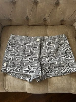 Pantalones Cortos para Mujer Express Design Studio Talla 8 Bolsillos Elastizados Negro Blanco Boho Foto 1 de 4