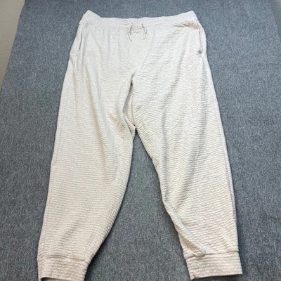 Nike йога Dri-FIT текстурированный бегун спортивные штаны мужской 2XL высокий бежевый комфорт - Изображение 1 из 4