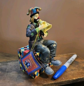 Seltener FLAMBRO Emmett Kelly Jr "JESTER" Porzellan CLOWN ☆ Retired - Bild 1 von 5