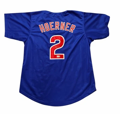 Nico Hoerner Signed Jersey Chicago Cubs Autographed Auto Beckett *READ* - Image 1 of 3