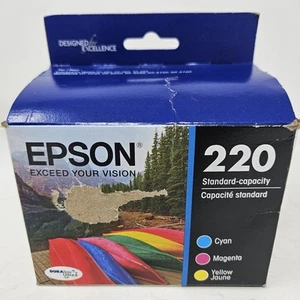 Paquete combinado de cartucho de color estándar Epson 220 Durabrite Ultra Ink vence el 27/01 - Imagen 1 de 4