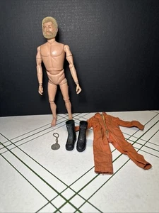 Vintage 1964 12" Hasbro GI Joe Adventure Team blonde beflockte flauschige Haare - Bild 1 von 24