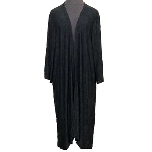 Maxi plumero abierto elástico tórrido negro floral encaje Burnout 3X - Imagen 1 de 17