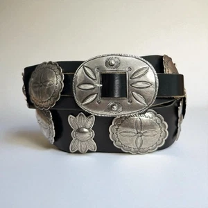 Ralph Lauren Etiqueta Púrpura Concho Cinturón Cuero Fundido Navajo Para Hombres Talla 38 Precio de venta sugerido por el fabricante $2,500 - Imagen 1 de 20