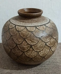 Kugelvase Firma Shell Brauntöne - Bild 1 von 3