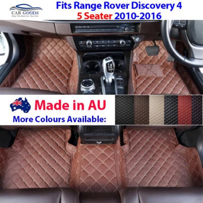 Customised Floor Mats Suitable for Range Rover Discovery 4 5 Seater 2010-2016 - Image 1 of 4