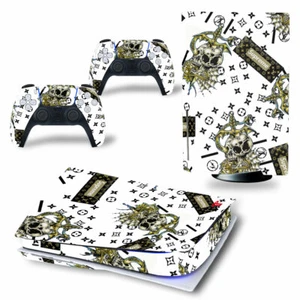 Schädel Totenkopf Skull Sony PS5 Playstation 5 Skin Aufkleber folie Sticker PVC - Bild 1 von 1