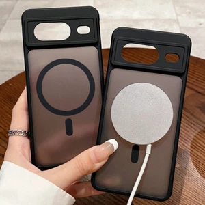 Frosted Phone Case For Google Pixel 9 Pro XL 9A 8A 7A 8 7 MagSafe Magnetic Cover - Picture 1 of 13