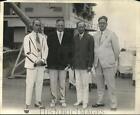 1929 Press Photo William Simms ,Herbert Hoover,Edward Bell & Rodney Butcher