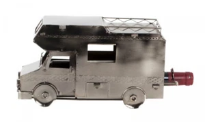Moderner Weinflaschenhalter 'Wohnmobil' Höhe 17,5 cm Flaschenhalter Geschenkidee - Bild 1 von 1