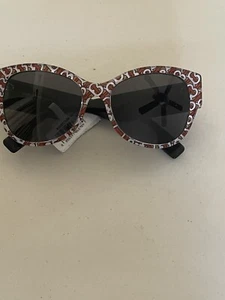 BURBERRY BE 4294 RED BEIGE WOMEN’S FASHION BUTTERFLY SUNGLASSES 54-17-140 ITALY - Picture 1 of 6