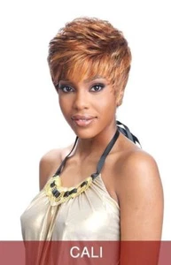 CALI - VANESSA SYNTHETIC SHORT WAVY STYLE WIG - Picture 1 of 99