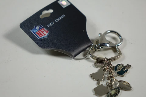 NFL Philadelphia Eagles Heart & Charm Key Chain with Clip for Keys Cover