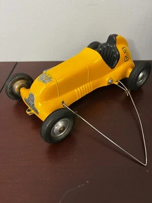 Vintage Roy Cox Yellow Thimble Drome Special Tether Car #3 Yellow Nice! - Image 1 of 4