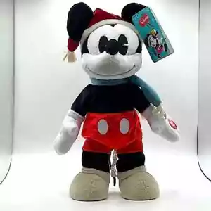 Disney Animato Topolino peluche danza musicale giocattolo natalizio 13 pollici - Foto 1 di 8