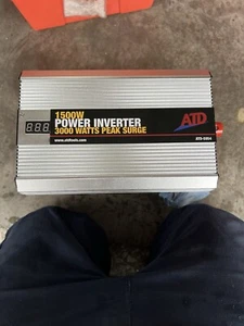 ATD Power Inverter 1500W LED Display 12V 6 AWG 30" ATD-5954 New No Box - Picture 1 of 5