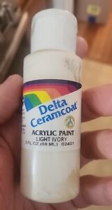 Delta Ceramcoat Acrylic Paint Light Ivory 2 oz Arts & Crafts Hobbies Sealed New