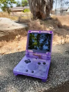 Nintendo Gameboy Advance GBA SP IPS v2 Pantalla Retroiluminada Mod Violeta Púrpura - Imagen 1 de 6