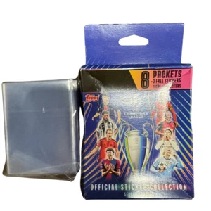 Topps UEFA Champions League 24/25 Eco Pack+100 Protectores de Tarjetas 8 Paquetes+1 Mini - Imagen 1 de 1