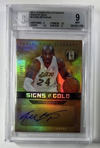 2011-12 Panini Gold Standard Kobe Bryant HOF On Card /49 BGS 9 w/ 10 AUTO SP
