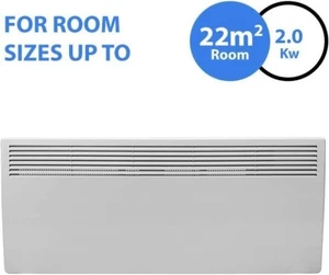 Panel Calentador de Pared Eléctrico 2Kw Convector Calefacción Temporizador Digital - Imagen 1 de 11