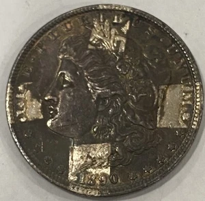 1890 Morgan Silver Dollar - Picture 1 of 2