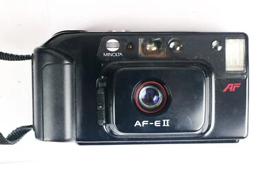 Minolta AF-E II 35mm Film Point and Shoot Camera with Case - Image 1 of 4