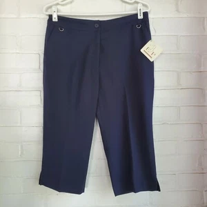 EP Pro Womens Golf Capris Navy Blue Size 8 - Picture 1 of 5