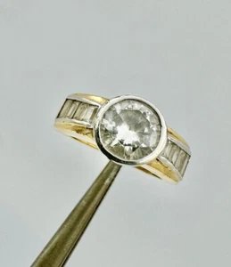 Vintage Sterling Silver Gold Capped Tova Ring Size I 1/2 4.7g dan377 - Picture 1 of 4