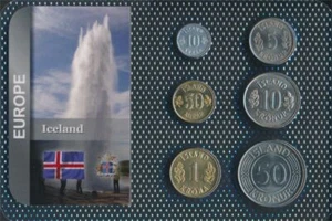 Münzen Island Stgl./unzirkuliert Kursmünzen ab 1957 10 Aurar bis 50 (10678261 - Bild 1 von 2