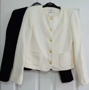 M&S Chanel Style Dark Navy / Ivory BLAZER - JACKE _ verschiedene - Bild 1 von 16