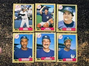1987 TOPPS TRADED NEW YORK YANKEES - COMPLETE 6 CARD SET - Bild 1 von 1