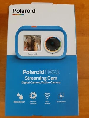 Polaroid ID922 Streaming Cam Digital/Action Waterproof Camera - Blue - NEW - Image 1 of 4