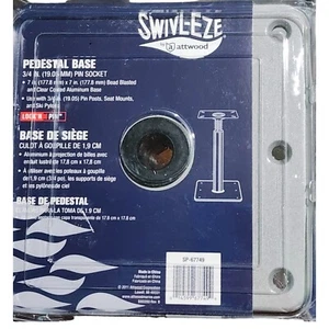 Attwood Pedestal Base Pin Socket Aluminum 7 inch x 3/4-Inch SP-67749 - Picture 1 of 7