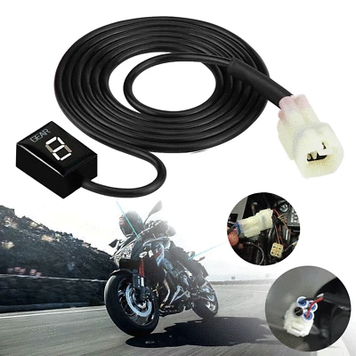 Indicador de engranaje LED EFI blanco para motocicletas Honda CBR600F CBR600RR 929RR 1000RR Foto 1 de 4