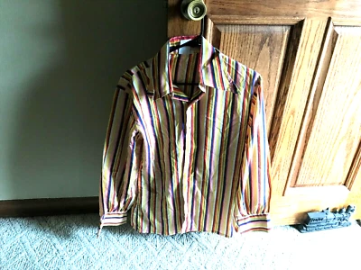 Camisa Penny's Towncraft Groovy Group Multicolor Con Botones LS Funky M Para Hombres De Colección Foto 1 de 4