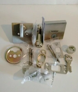 Kwikset 92580-028 Downtown deadbolt Satin Nickel - Picture 1 of 6