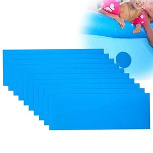 10 Square Pool Patch Repair Kit Self Adhesive Pool Liner Repair Vinyl Pool Re... - Picture 1 of 7