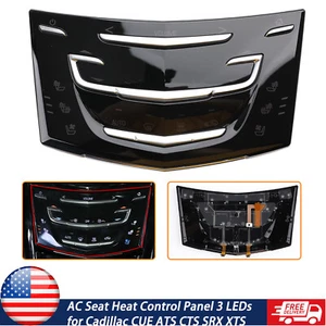 AC Seat Heat Control Panel for Cadillac CUE ATS CTS SRX XTS ESCALADE ELR 3 light - Imagen 1 de 7