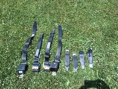 1990-1993 Ford Mustang BLACK OEM Seat belts Hatchback ONLY Front & Rear GT LX - Image 1 of 2