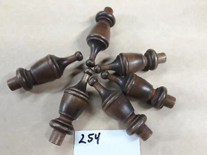 Lot of 6 NOS Wooden Finials #254 - Picture 1 of 2