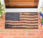 4th-of-July Welcome-Doormat Independence-Day Outdoor-Entrance Mats Red-White-Blu