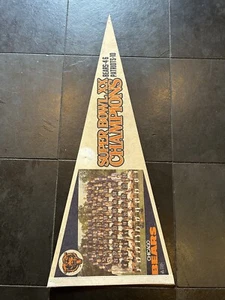 1985 Chicago Bears Super Bowl XX Champs PHOTO pennant Walter Payton McMahon - Picture 1 of 12