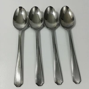 Ekco Eterna Tribute Soup Spoon Set of 4 Stainless Vintage MC Japan Lot  - Picture 1 of 9
