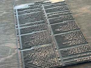 Rare Antique Letterpress Printers Electrotype Plate INDEX Church Evangel HYMNAL - Picture 1 of 15