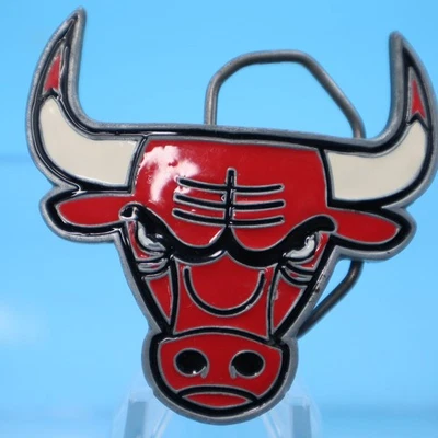 NBA Pewter Belt Buckle Chicago Bulls NEW 3" - LOOKS NEVER USED - Image 1 of 2