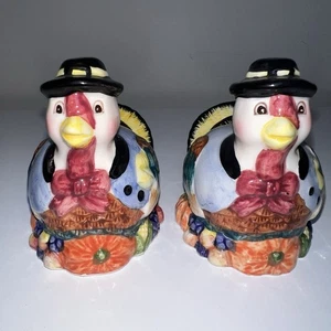 ceramic turkey salt and pepper shakers vintage - Picture 1 of 11