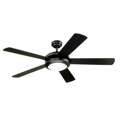 Westinghouse 7224200 Comet Indoor Ceiling Fan with Light, Matte Black - Image 1 of 4